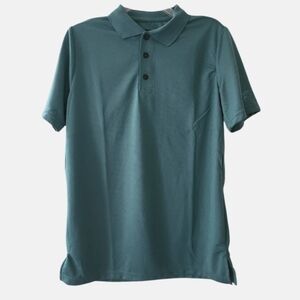 MEN'S SEAFOAM GREEN ACTIVE POLO SHIRT NWT SZ SMALL
